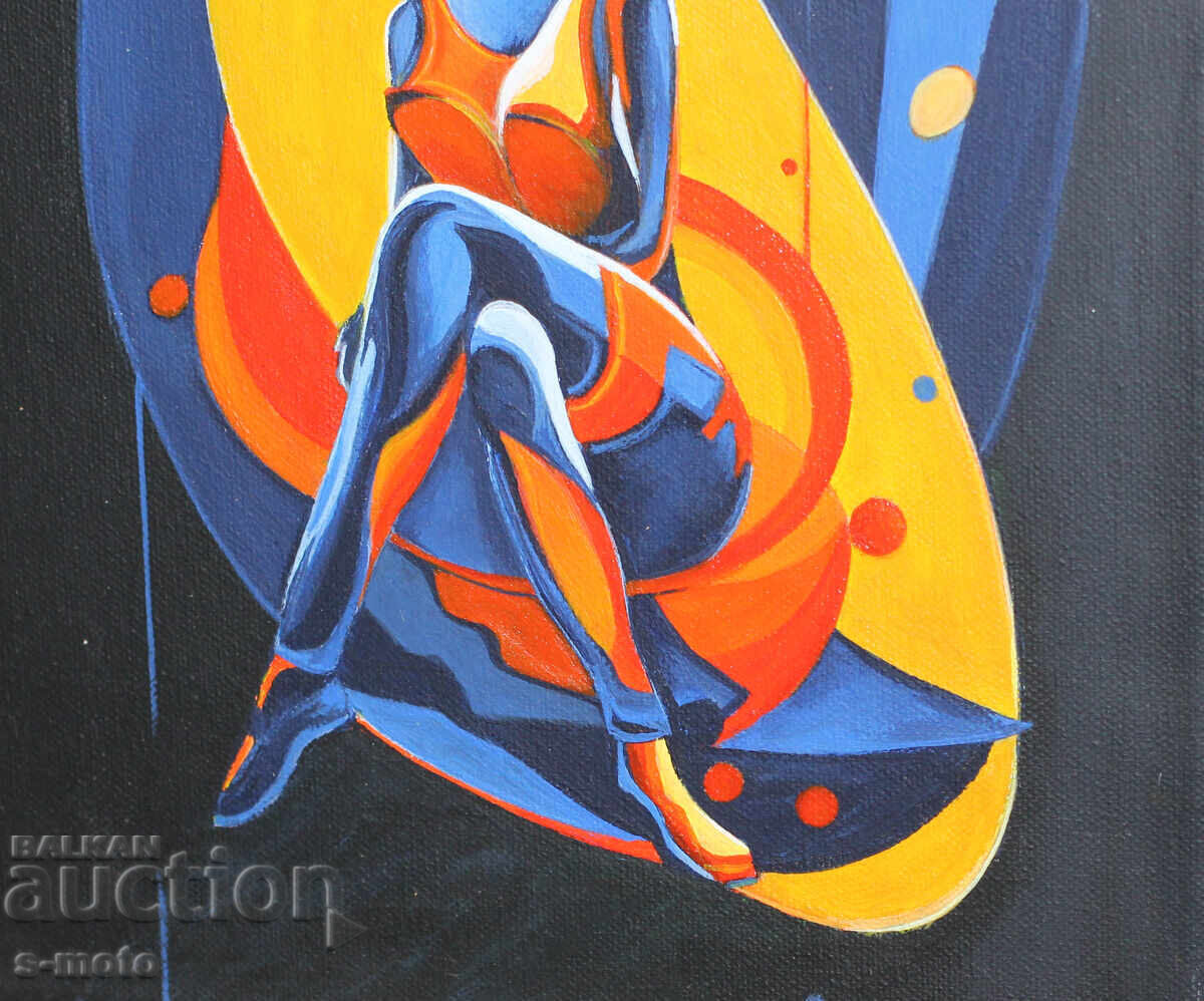 Contemporary acrylic painting "Woman" - 6 Contemporary acrylic painting "Woman" - 6