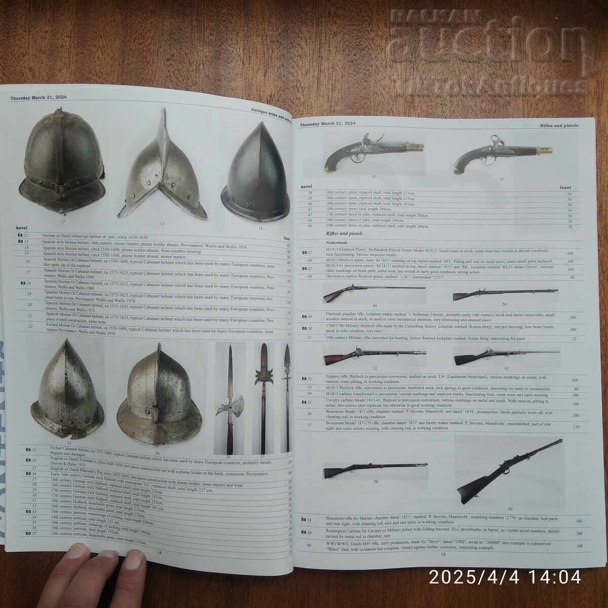 Carte de licitație despre Armata și armamentul secolului 20 - 5 Carte de licitație despre Armata și armamentul secolului 20 - 5