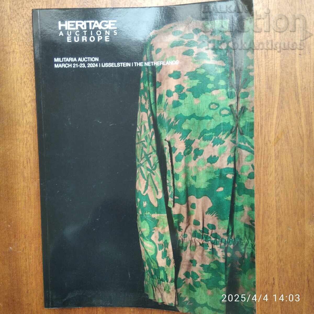 Carte de licitație despre Armata și armamentul secolului 20
