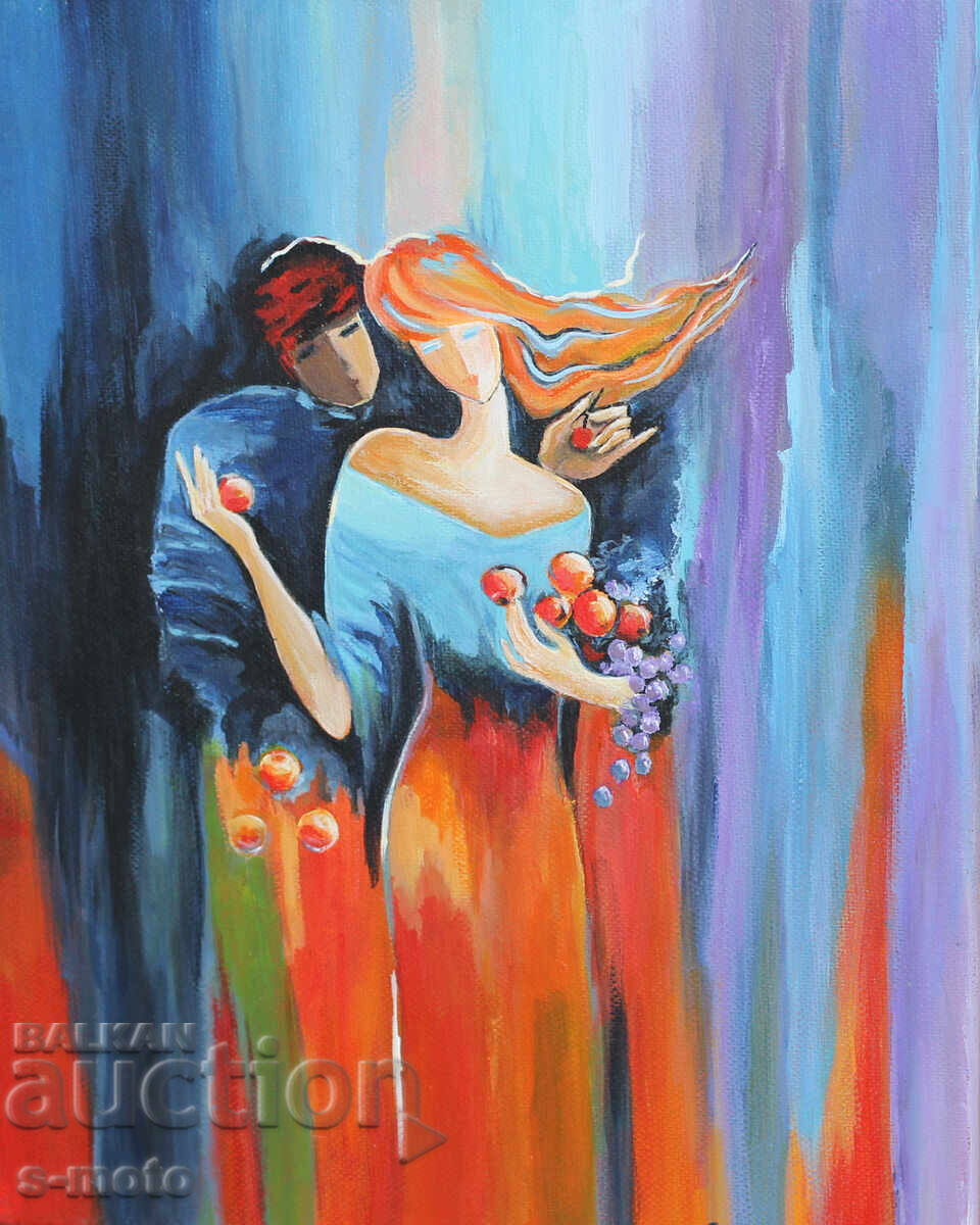 Contemporary acrylic painting "Love" with price 180.00 BGN | € 92.03