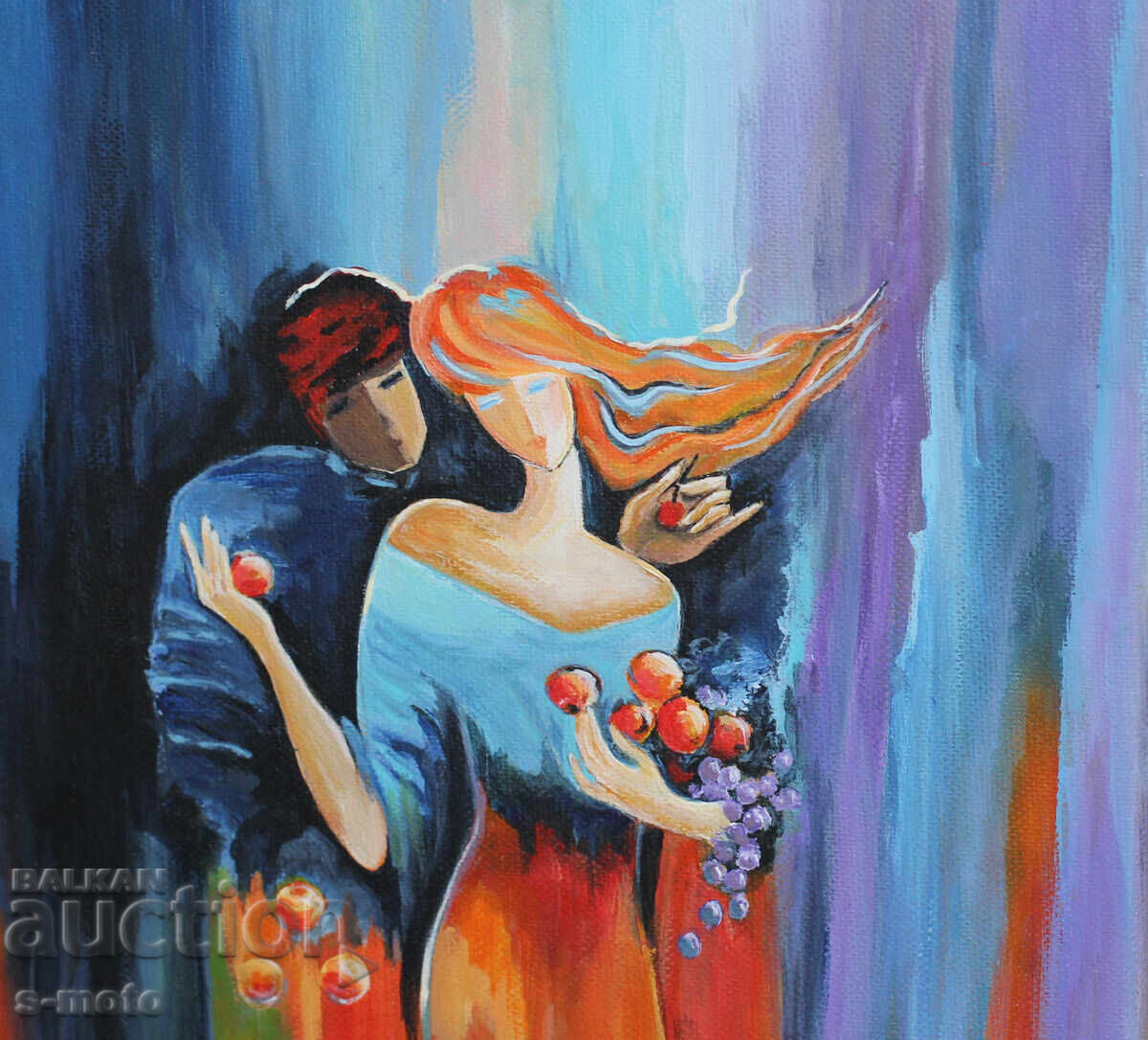 Auction  Contemporary acrylic painting "Love"