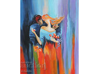 Contemporary acrylic painting "Love"