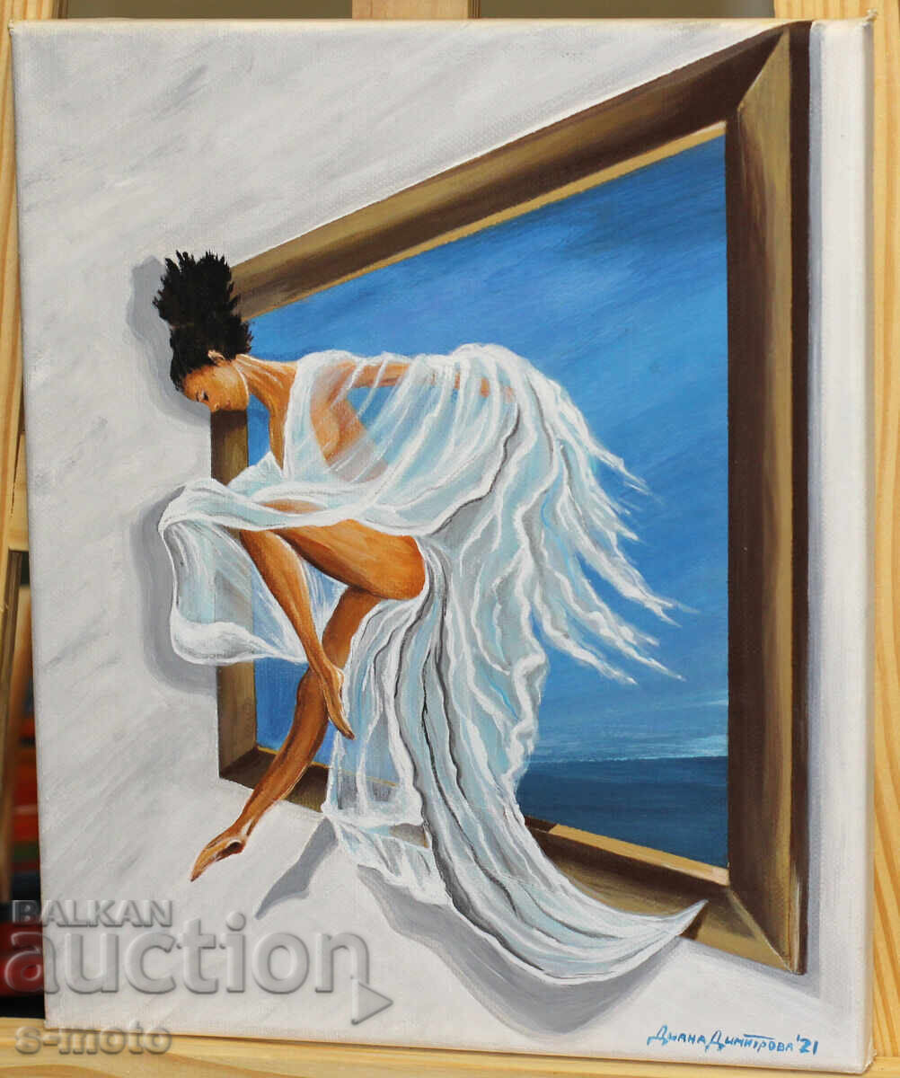 Licitație Tablou modern acrilic "Blândețe" Licitație Tablou modern acrilic "Blândețe"