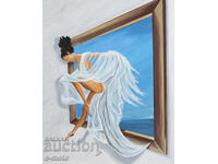 Tablou modern acrilic "Blândețe"