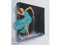 Contemporary acrylic painting "Strength"