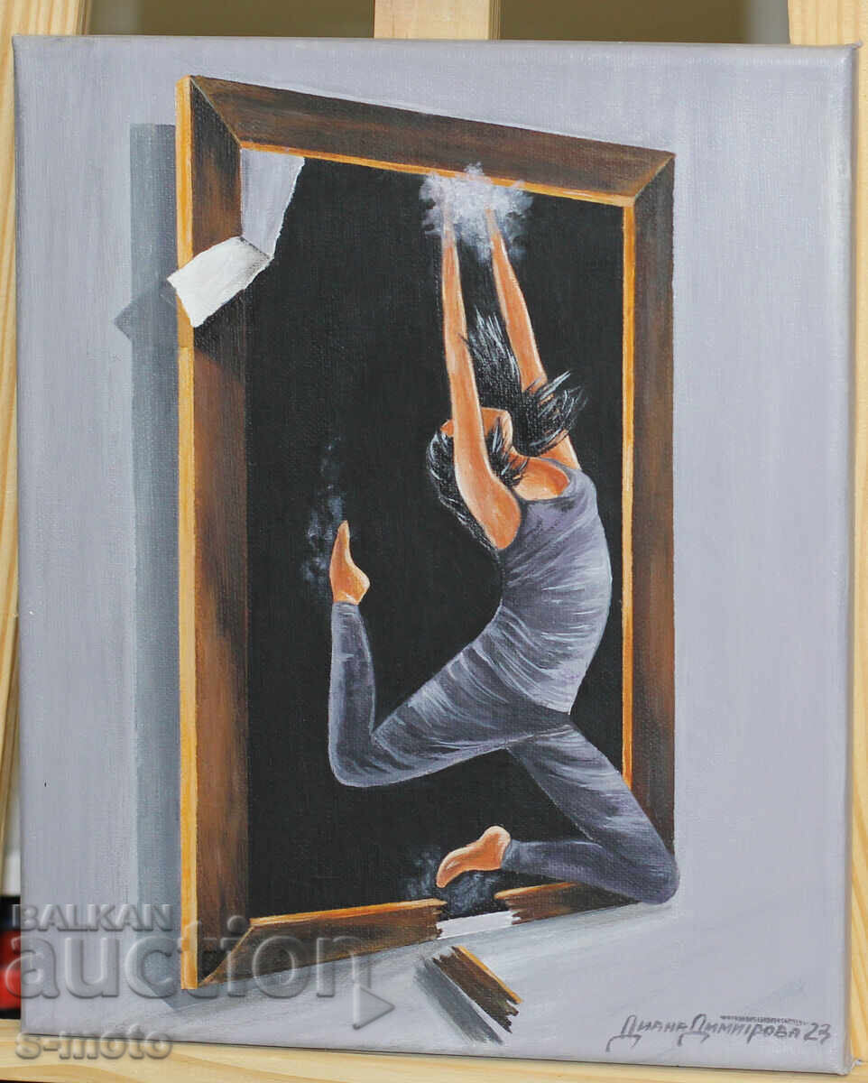 Auction  Contemporary acrylic painting "Without Borders"