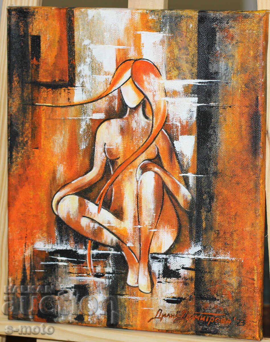 Auction  Contemporary acrylic painting "Thought"