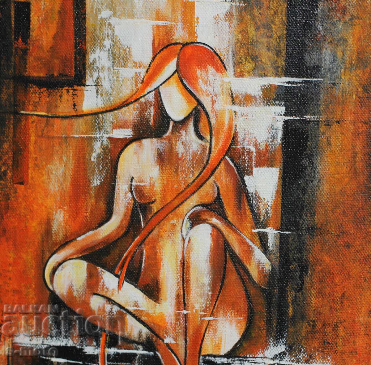 Contemporary acrylic painting "Thought" - 5