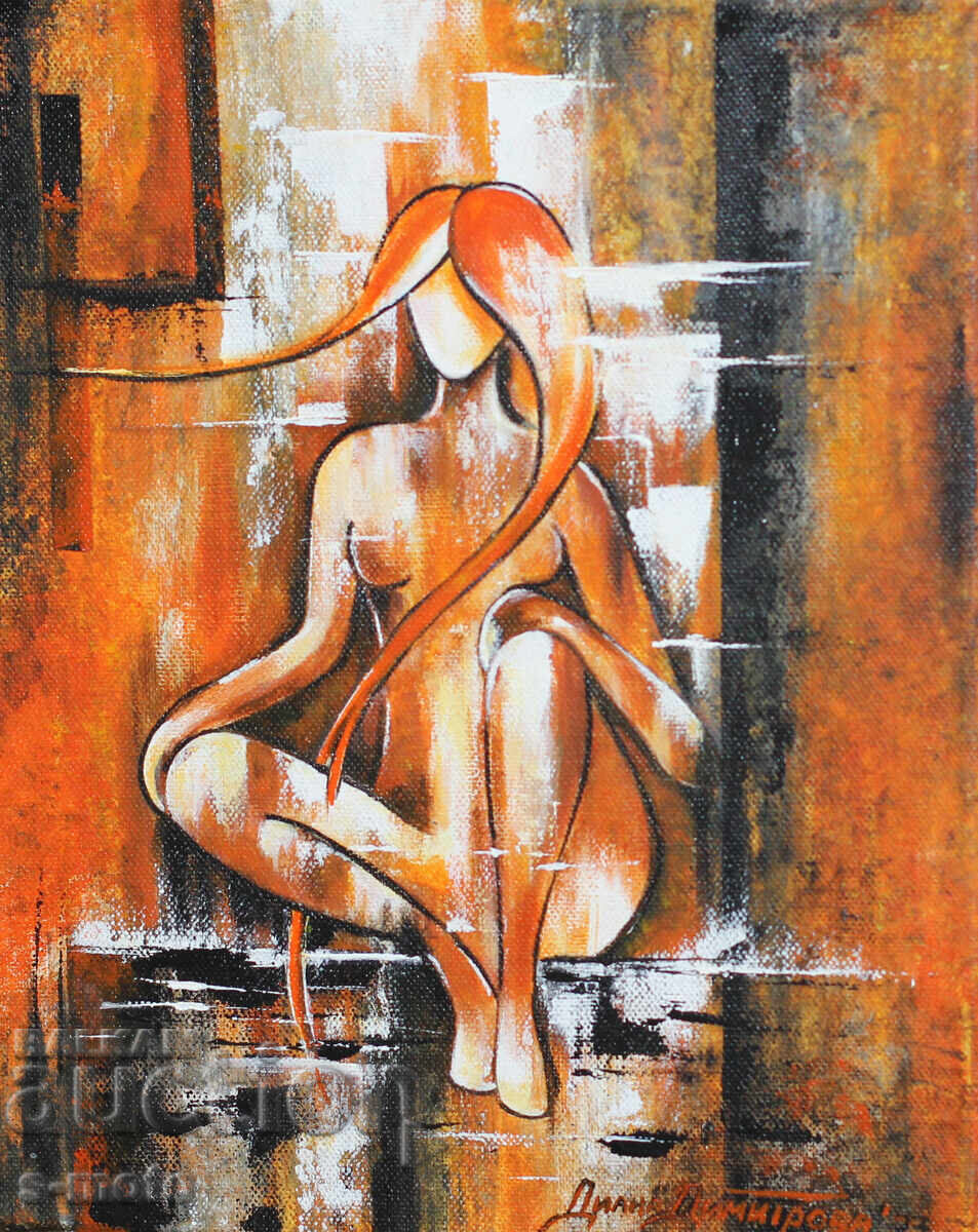 Contemporary acrylic painting "Thought"