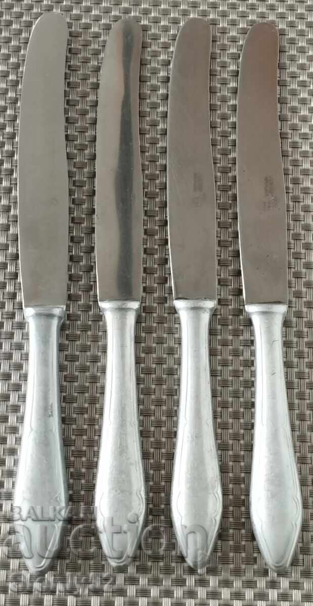 4 new kitchen knives 24 cm. P. Denev Gabrovo stainless steel