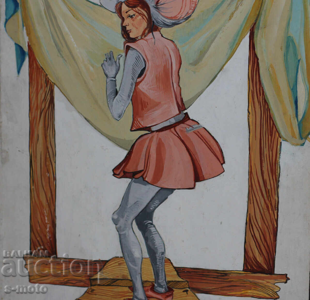 Gouache painting, stage design, children's theater - 5