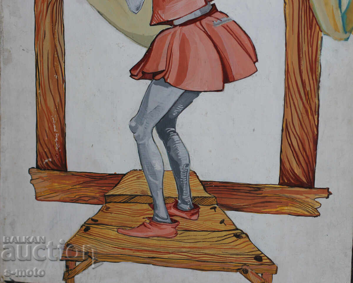 Gouache painting, stage design, children's theater - 7