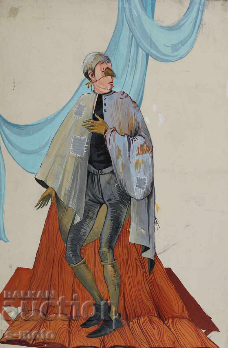 Аукцион Картина гваш сценография детски театър Аукцион Картина гваш сценография детски театър