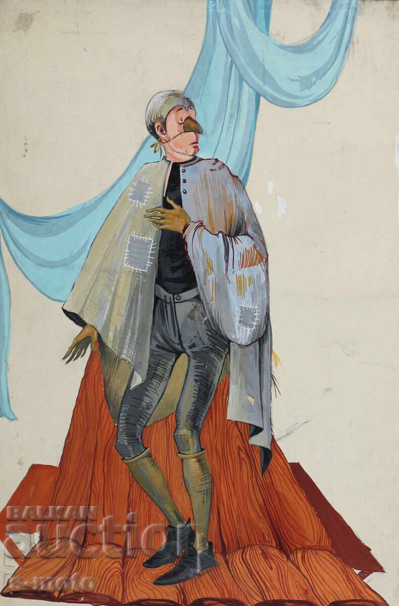 Картина гваш сценография детски театър Картина гваш сценография детски театър