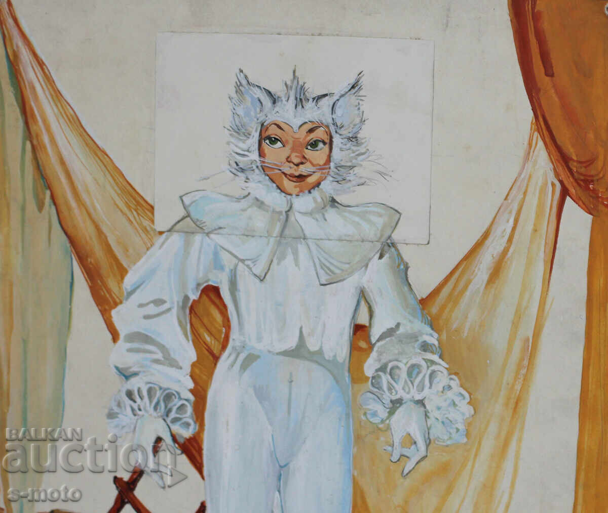 Παράδοση Πίνακας γκουάς σκηνογραφία παιδικού θεάτρου Παράδοση Πίνακας γκουάς σκηνογραφία παιδικού θεάτρου