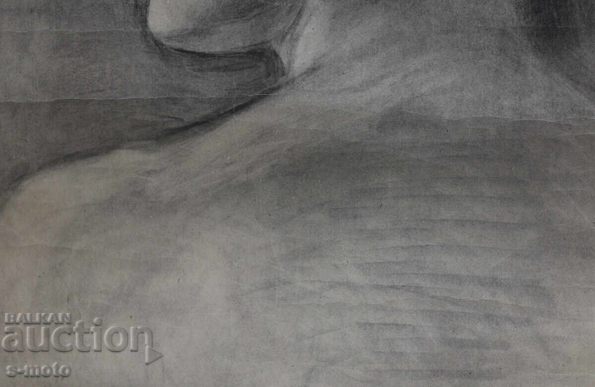 Old pencil drawing, female portrait - 7 Old pencil drawing, female portrait - 7