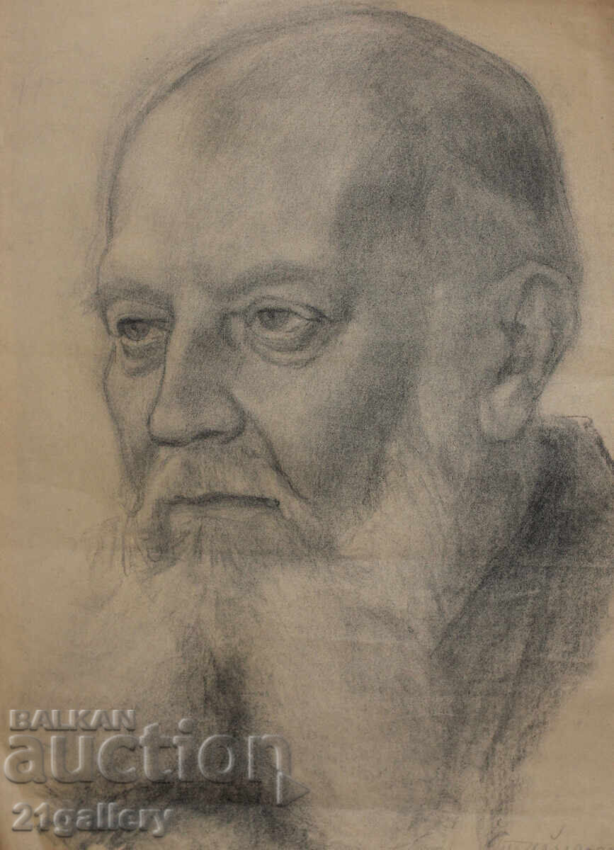 Παλιό μολυβένιο σχέδιο πορτρέτο άνδρα υπογεγραμμένο με τιμή 300.00 BGN | € 153.39 Παλιό μολυβένιο σχέδιο πορτρέτο άνδρα υπογεγραμμένο με τιμή 300.00 BGN | € 153.39