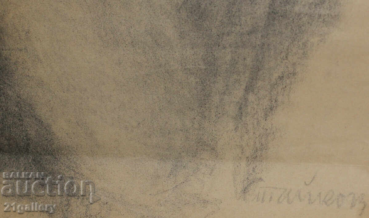 Παλιό μολυβένιο σχέδιο πορτρέτο άνδρα υπογεγραμμένο - 7 Παλιό μολυβένιο σχέδιο πορτρέτο άνδρα υπογεγραμμένο - 7