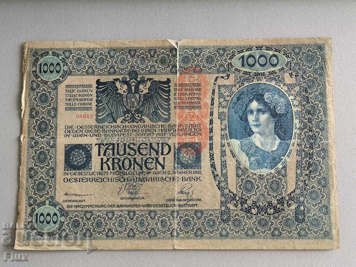 Τραπεζογραμμάτιο - Αυστροουγγαρία - 1000 κορώνες | 1902 Τραπεζογραμμάτιο - Αυστροουγγαρία - 1000 κορώνες | 1902