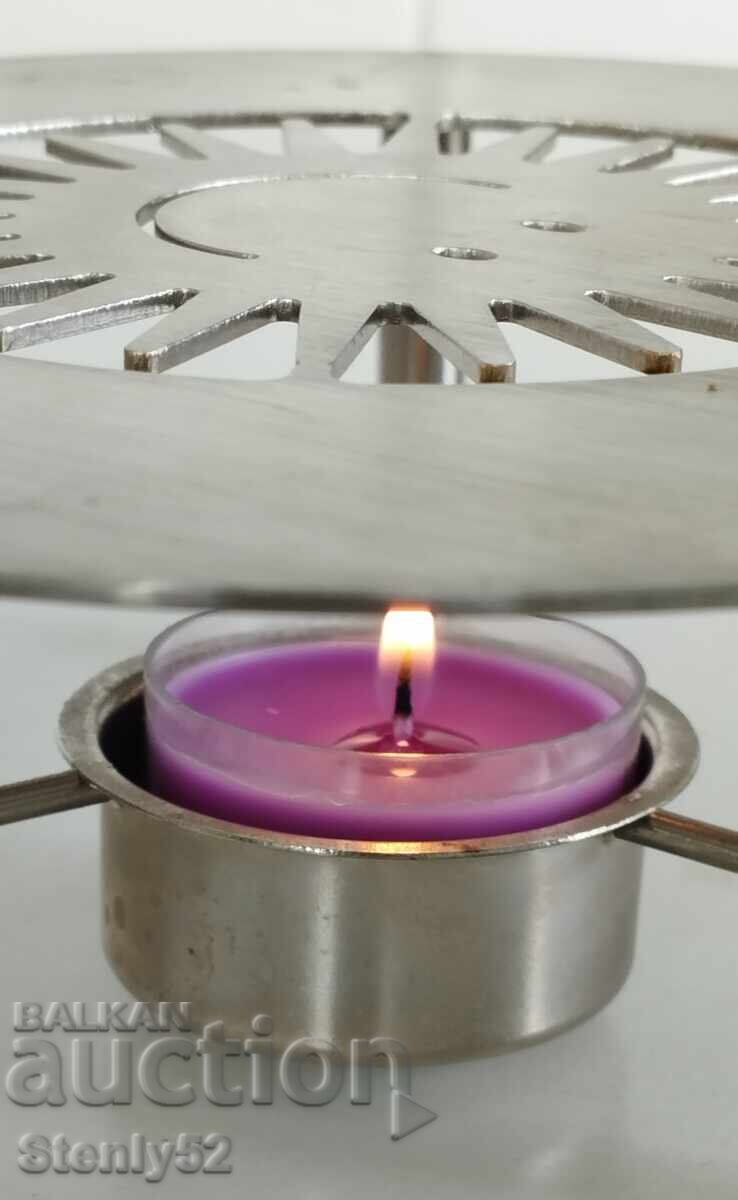Stainless steel candle holder for fragrant candles with price 35.00 BGN | € 17.90