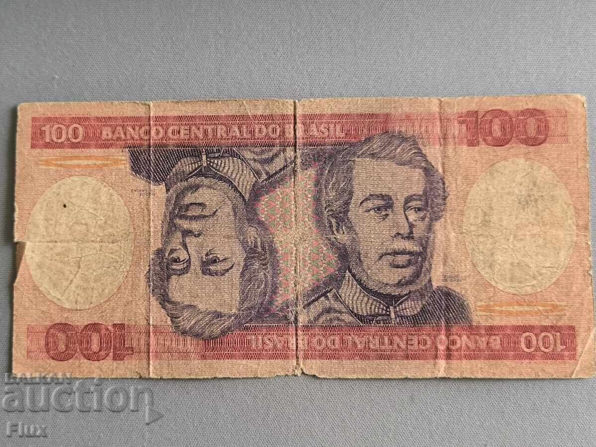 Τραπεζογραμμάτιο - Βραζιλία - 100 κρουζέιρο | 1985 Τραπεζογραμμάτιο - Βραζιλία - 100 κρουζέιρο | 1985