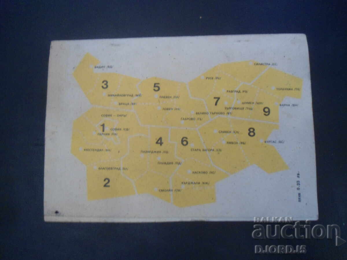 Δημοπρασία Ταχυδρομικός κώδικας, Κατάλογος Δημοπρασία Ταχυδρομικός κώδικας, Κατάλογος