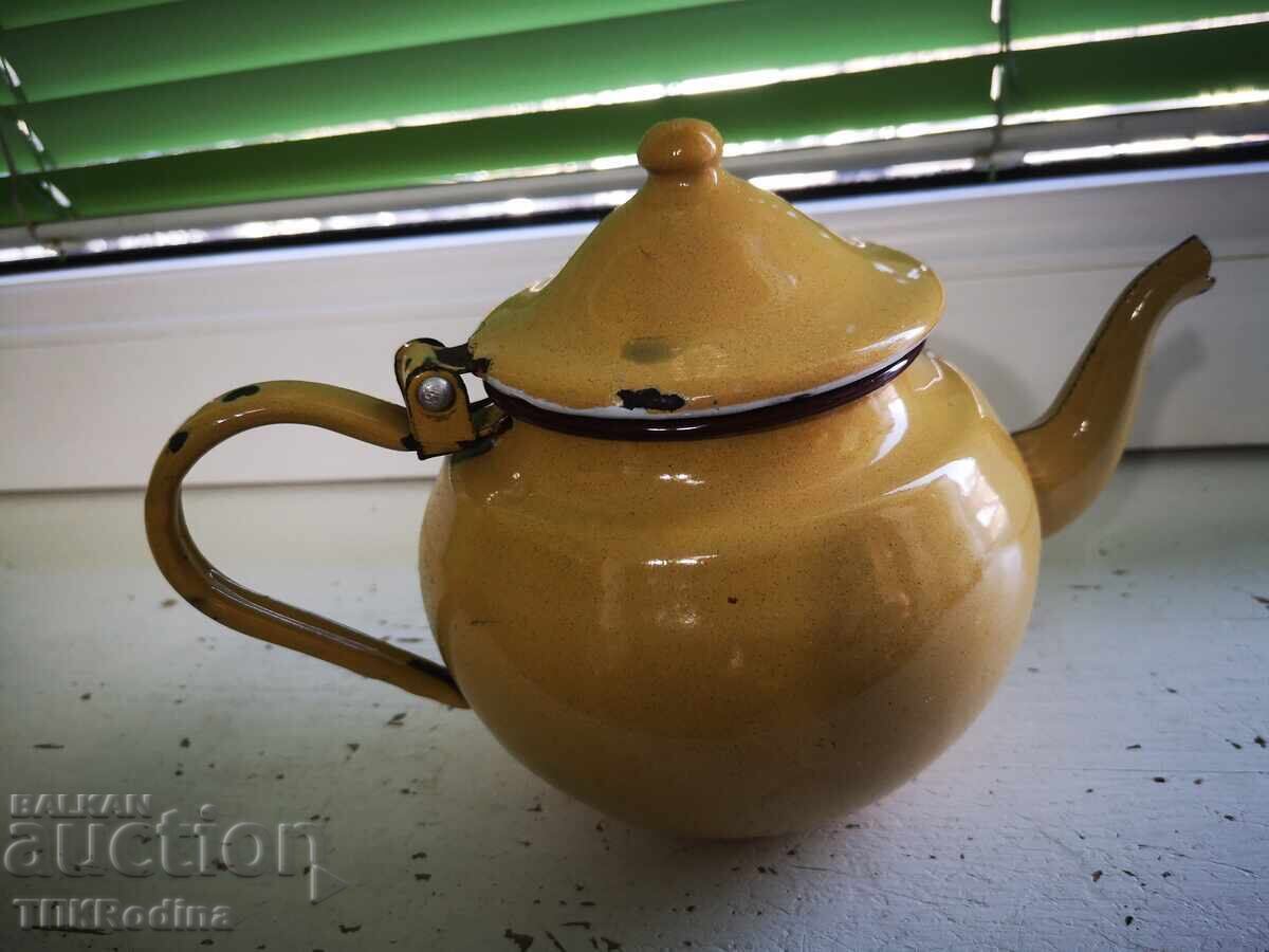 Δημοπρασία Μικρό σμαλτένιο τσαγιερό