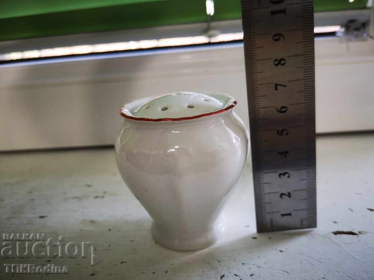 Auction Porcelain salt shaker Auction Porcelain salt shaker