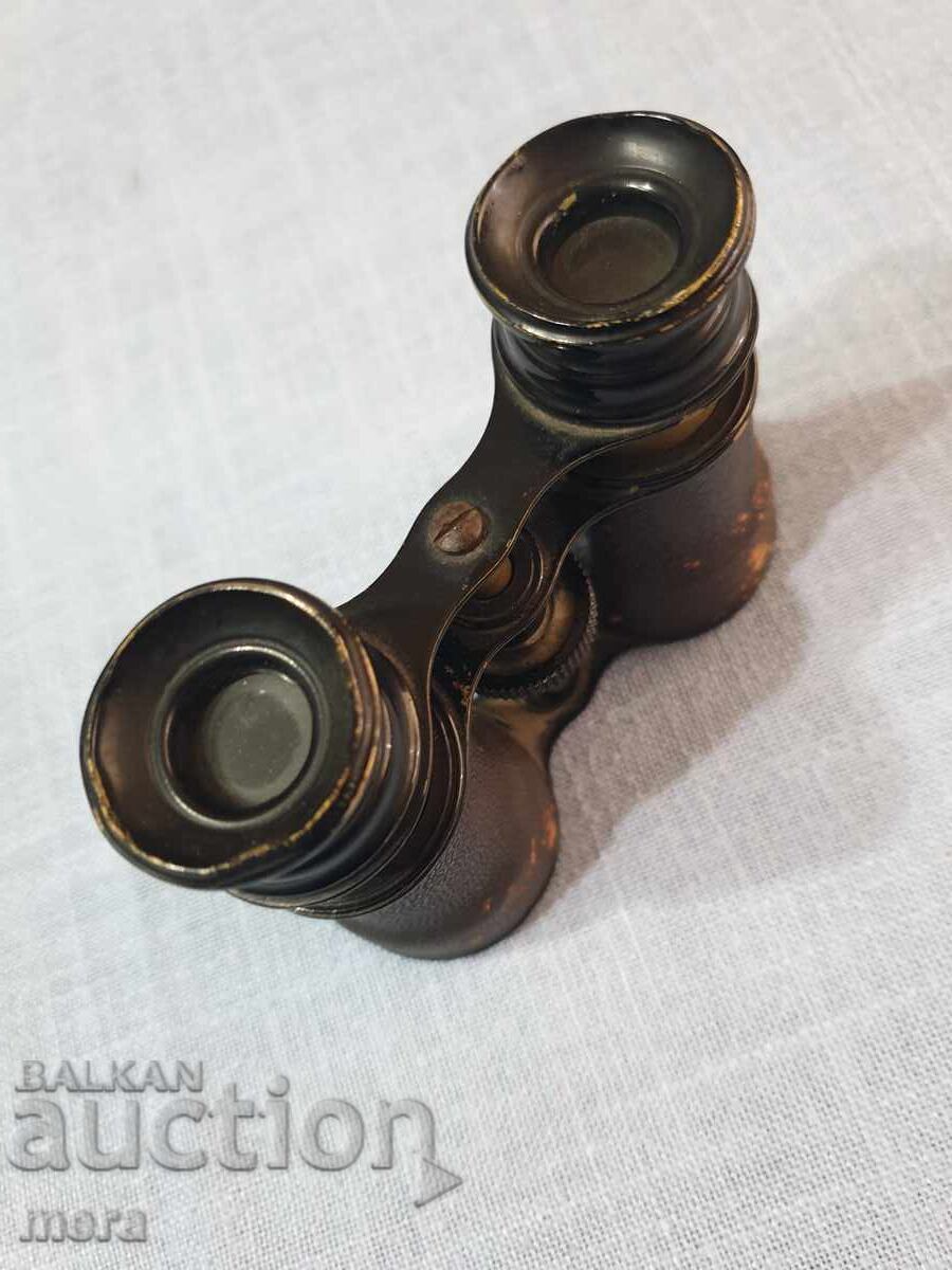 Auction  Antique bronze binoculars