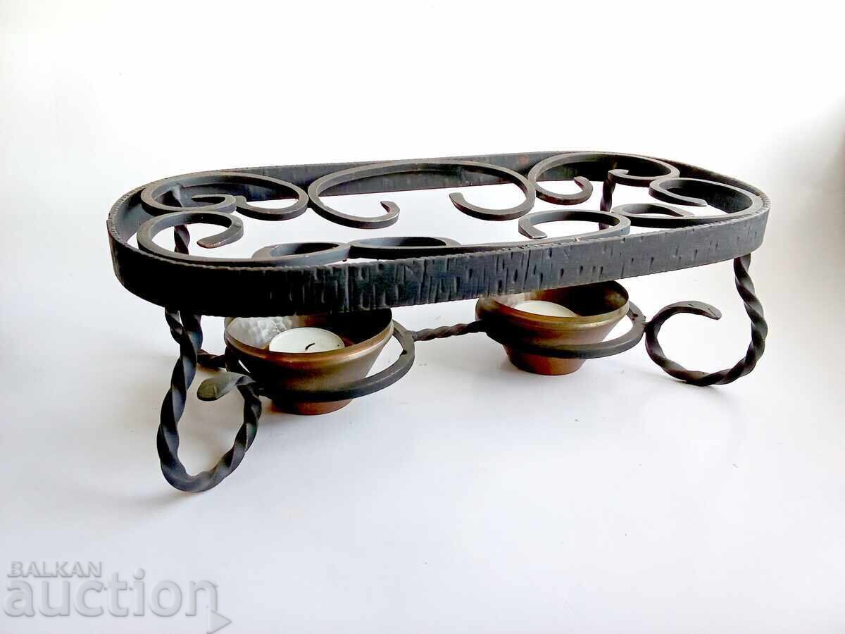 Wrought Iron Fondue Stand - 5