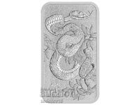 1 oz Silver Bar "Snake" 2025 - Perth Mint