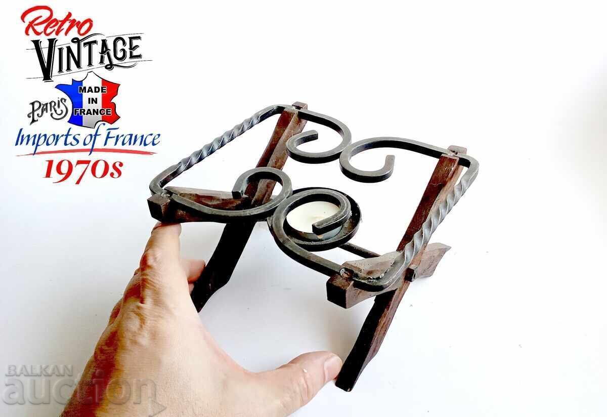 Wrought Iron Fondue Stand - 5