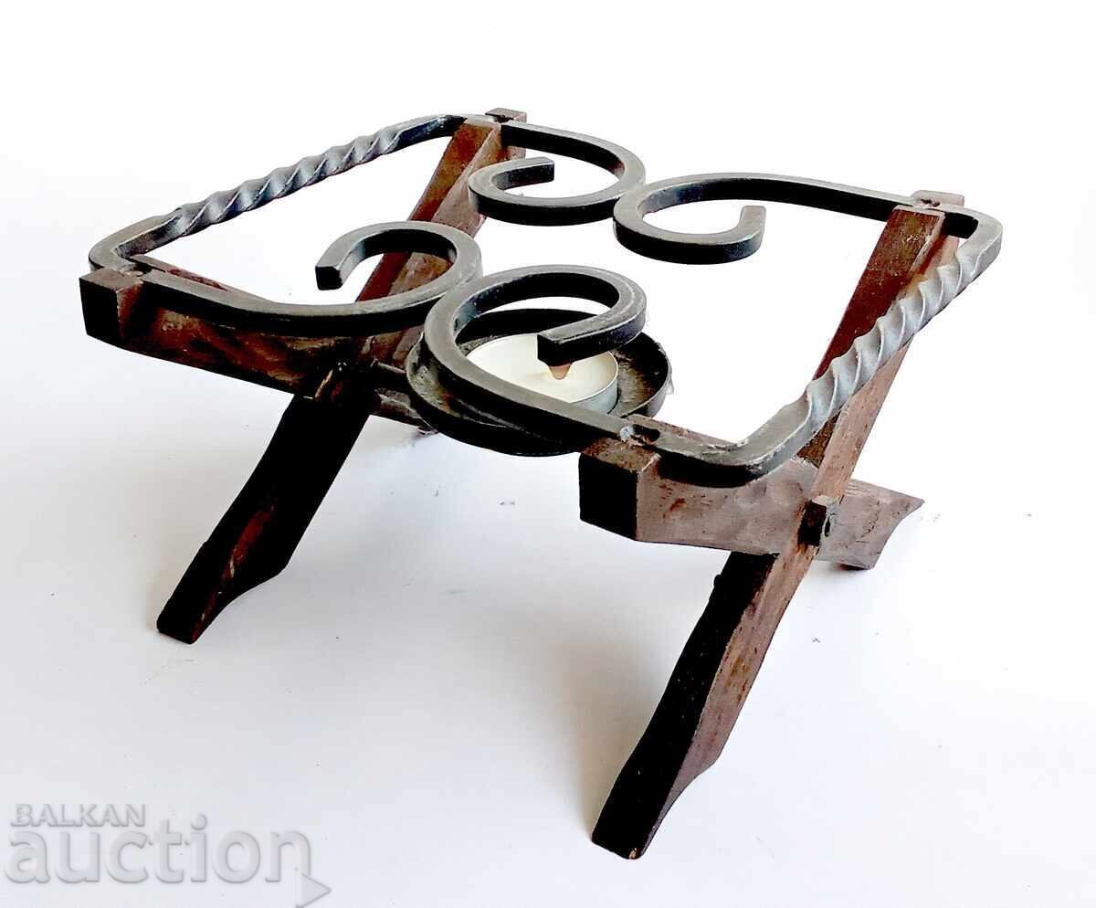 Wrought Iron Fondue Stand