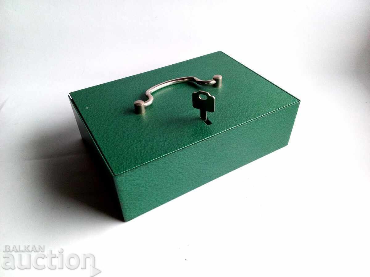 Large old German metal safe for money and other things