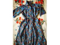 Pijama veche, halat de casă lung pentru femei. Epoca socialistă