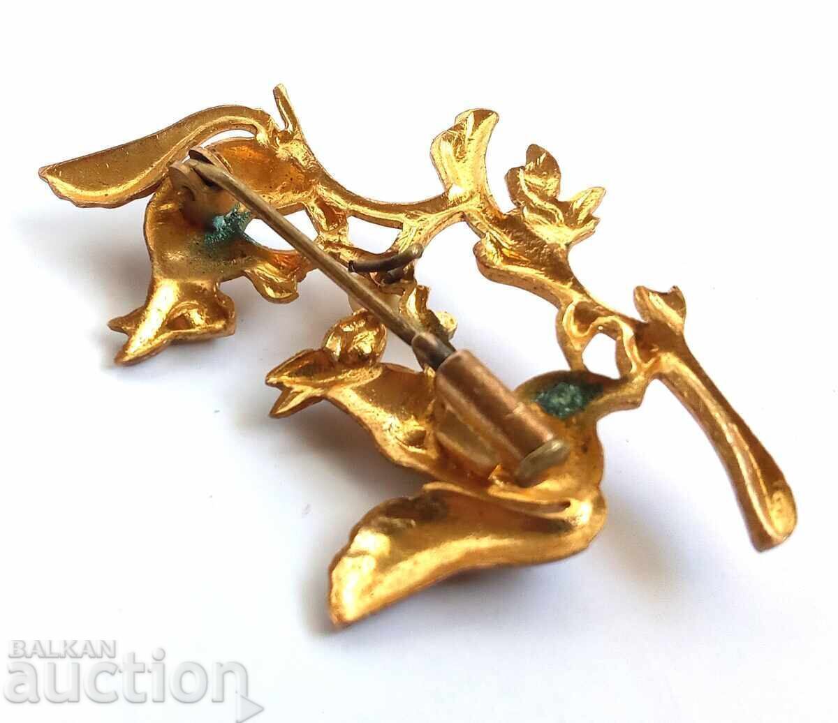 Broscă veche cu veveriță, placată cu aur cu preț € 0.01 | 0.02 BGN