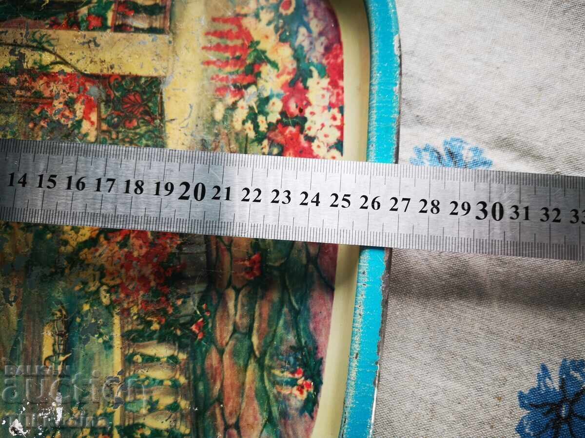 Още един стар метален поднос за севиране - 5