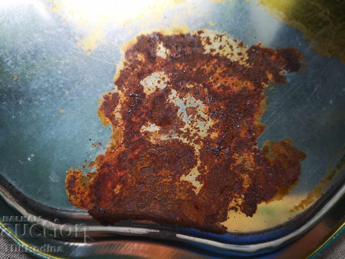 Още един стар метален поднос за севиране - 7