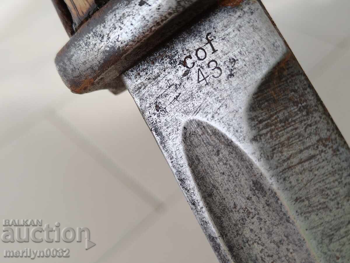 Bayonet knife bayonet for a Mauser K-98 rifle without a WW2 Wehrmacht with price 155.00 BGN | € 79.25 Bayonet knife bayonet for a Mauser K-98 rifle without a WW2 Wehrmacht with price 155.00 BGN | € 79.25