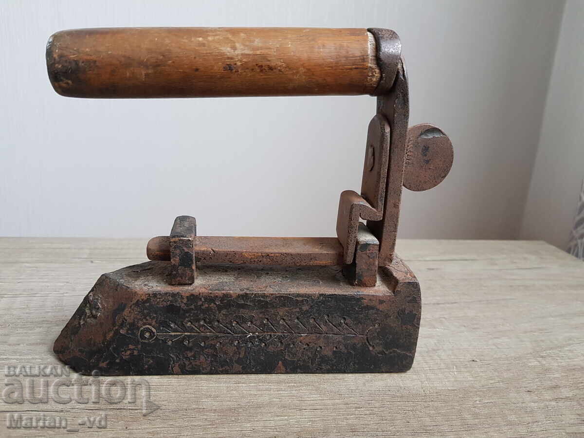 Old cast iron iron