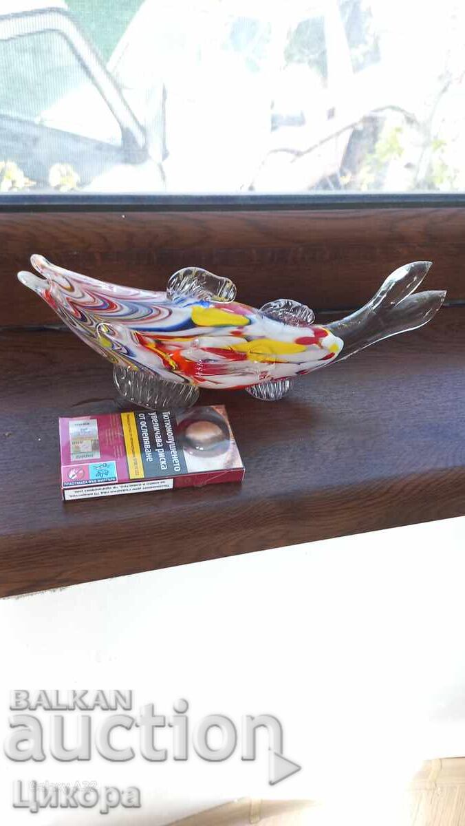 ΓΥΑΛΙΝΟ ΦΙΓΟΥΡΑ ΨΑΡΙ MURANO ΧΡΩΜΑΤΙΣΤΟ ΓΥΑΛΙ με τιμή 90.00 BGN | € 46.02 ΓΥΑΛΙΝΟ ΦΙΓΟΥΡΑ ΨΑΡΙ MURANO ΧΡΩΜΑΤΙΣΤΟ ΓΥΑΛΙ με τιμή 90.00 BGN | € 46.02