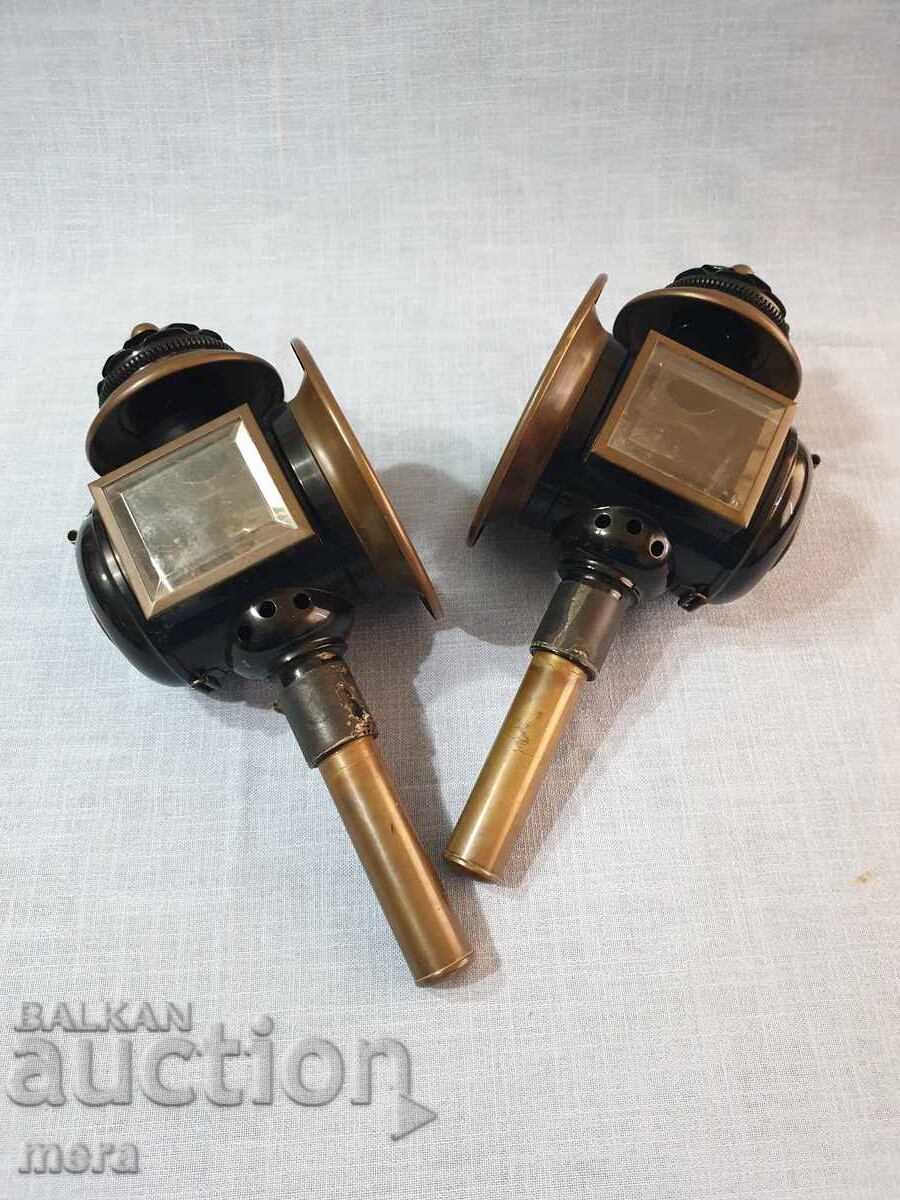 Pereche de felinare impecabile pentru trăsură cu preț 550.00 BGN | € 281.21 Pereche de felinare impecabile pentru trăsură cu preț 550.00 BGN | € 281.21