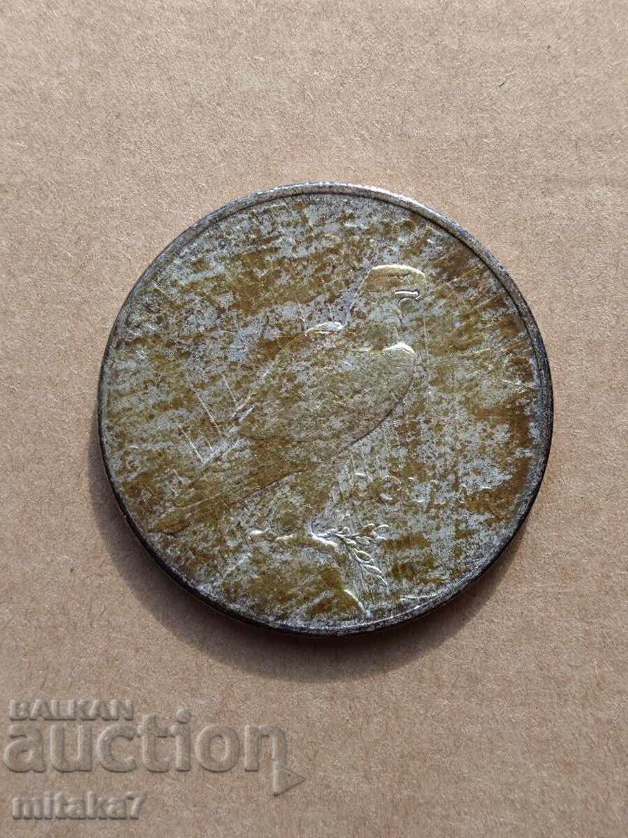 Auction 1925 Peace Dollar, Silver, USA Auction 1925 Peace Dollar, Silver, USA