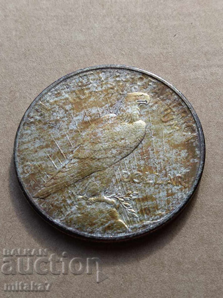 Delivery of 1925 Peace Dollar, Silver, USA Delivery of 1925 Peace Dollar, Silver, USA