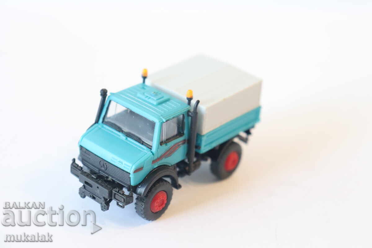 Kibri H0 1/87 Mercedes Auto Crane Truck Crane Model Car - 5