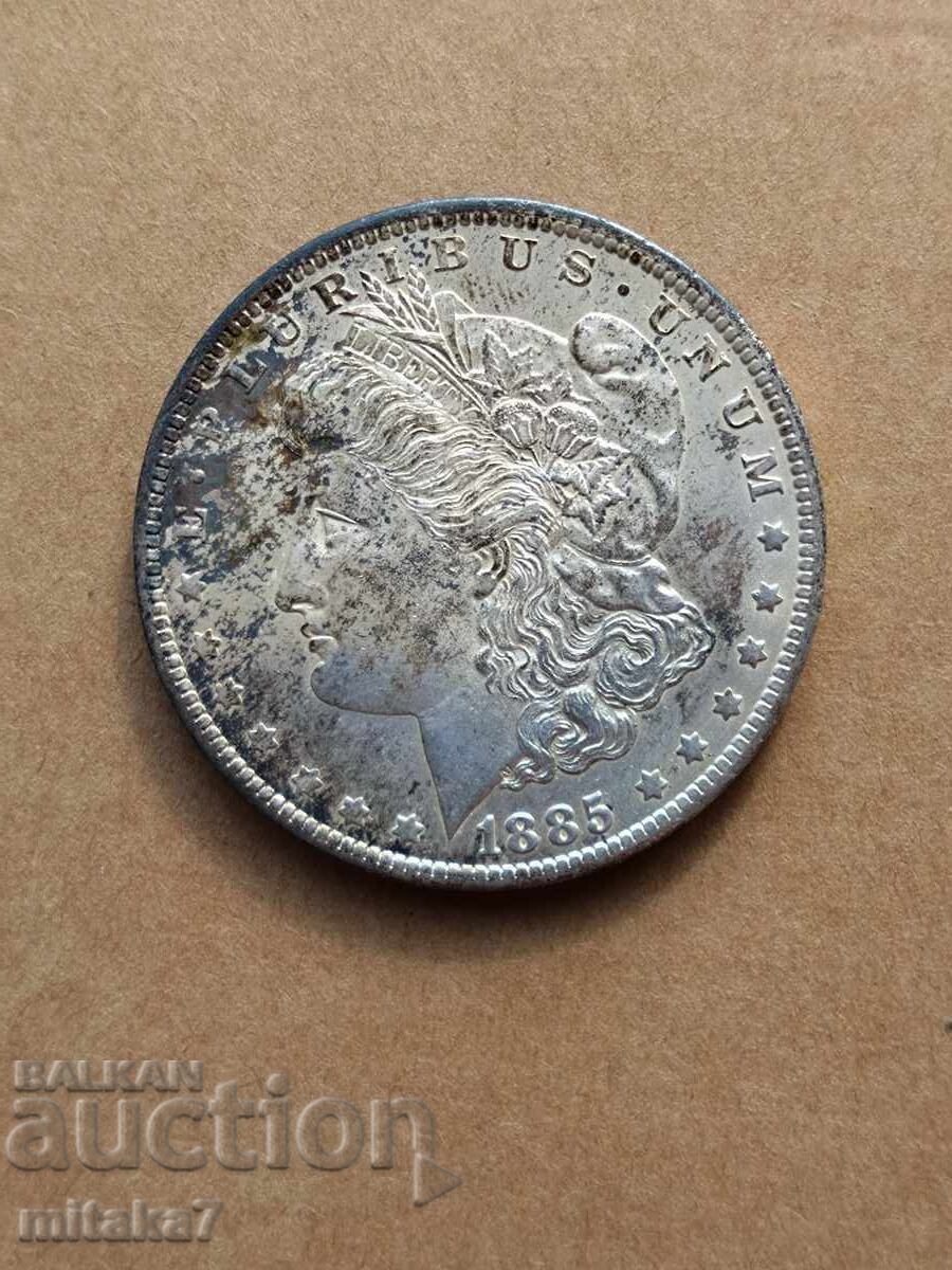Μόργκαν δολάριο 1885-Ο έτος, ασήμι, ΗΠΑ Μόργκαν δολάριο 1885-Ο έτος, ασήμι, ΗΠΑ