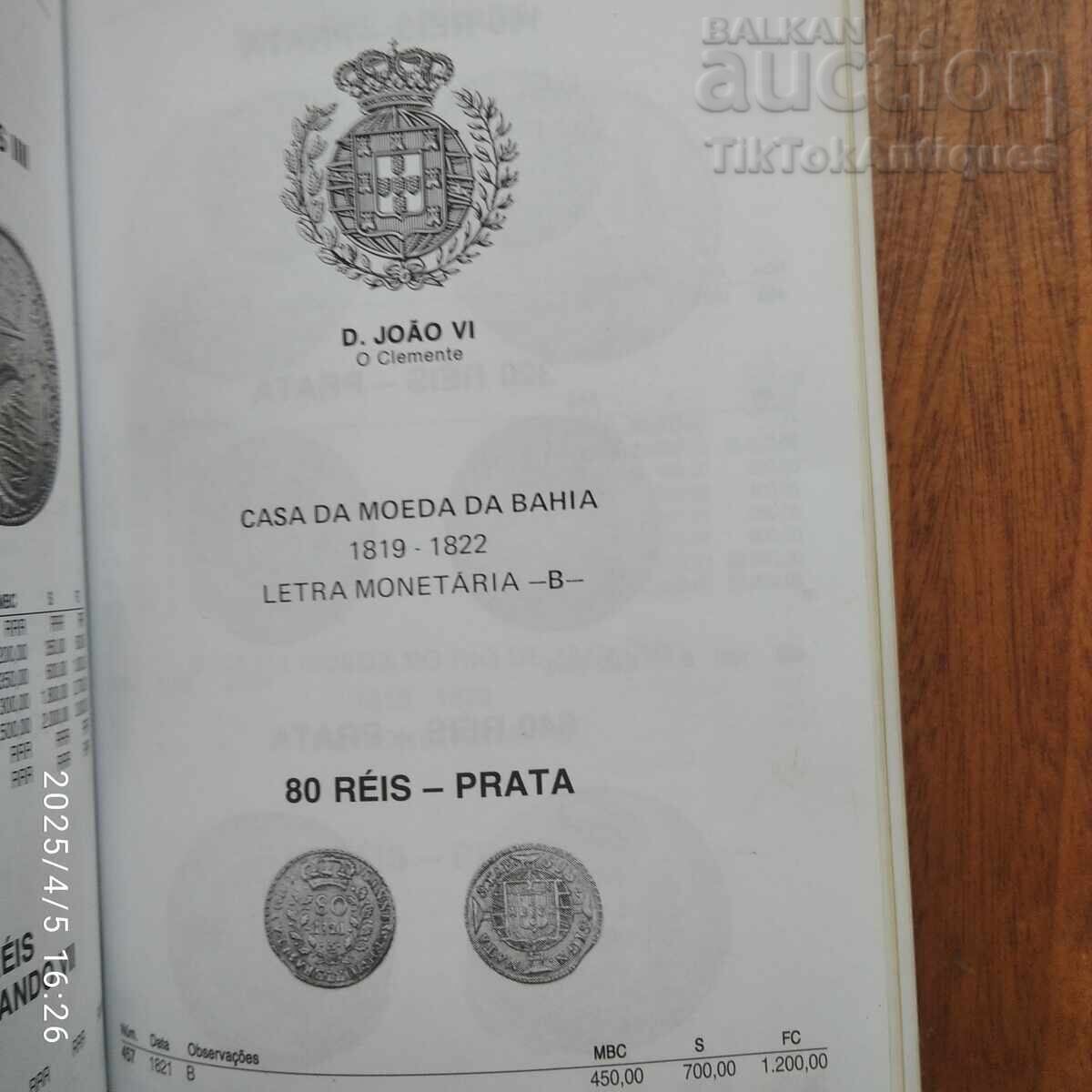 Auction Book about Brazilian coins Auction Book about Brazilian coins