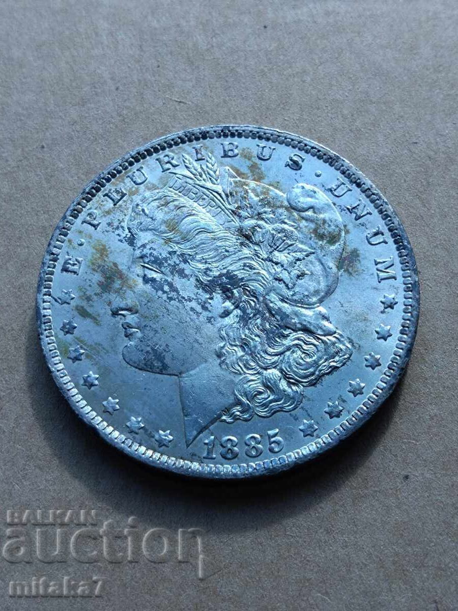 Morgan Dollar 1885-O Year, Silver, USA with price 125.00 BGN | € 63.91 Morgan Dollar 1885-O Year, Silver, USA with price 125.00 BGN | € 63.91