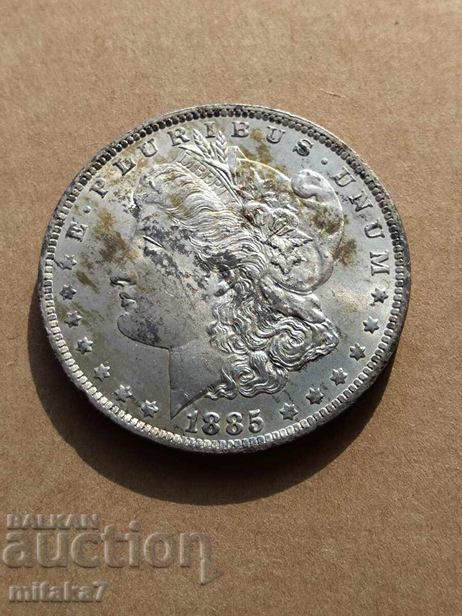Morgan Dollar 1885-O Year, Silver, USA - 6 Morgan Dollar 1885-O Year, Silver, USA - 6