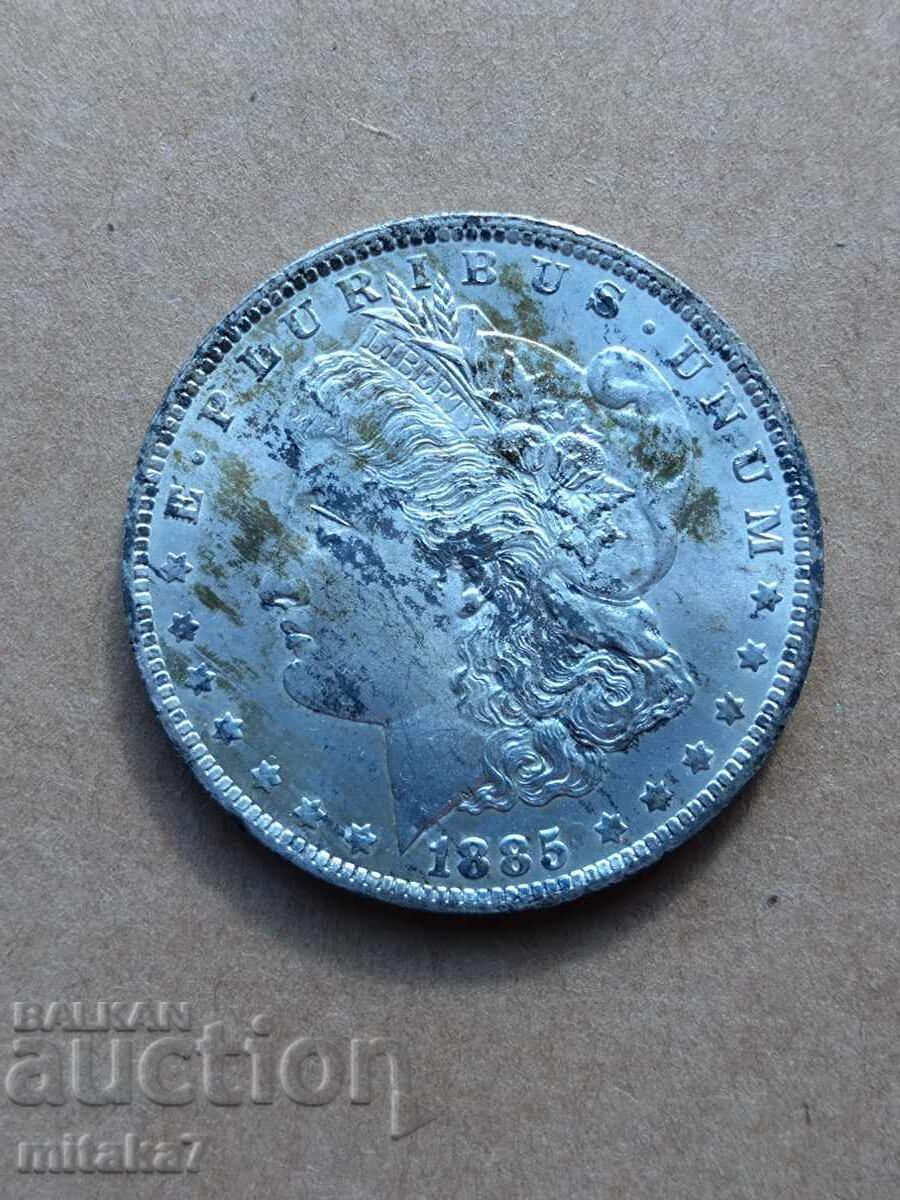 Morgan Dollar 1885-O Year, Silver, USA Morgan Dollar 1885-O Year, Silver, USA